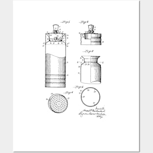 Cocktail Shaker Vintage Patent Drawing Posters and Art